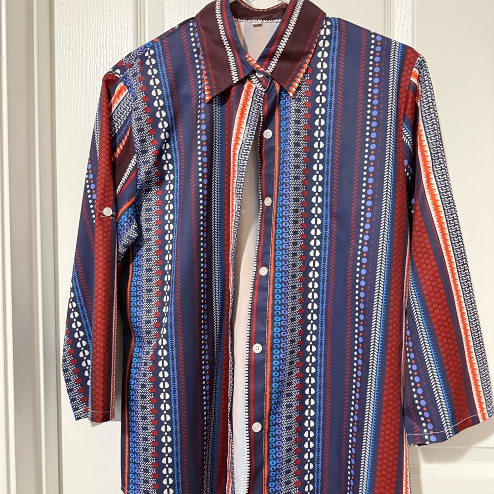 SHEIN Multicolor Striped Blouse